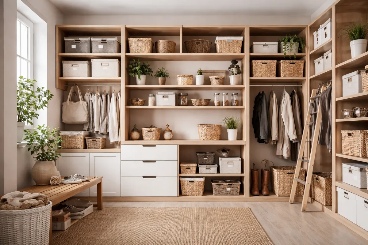 Comment transformer une pièce en espace de rangement stylé et fonctionnel