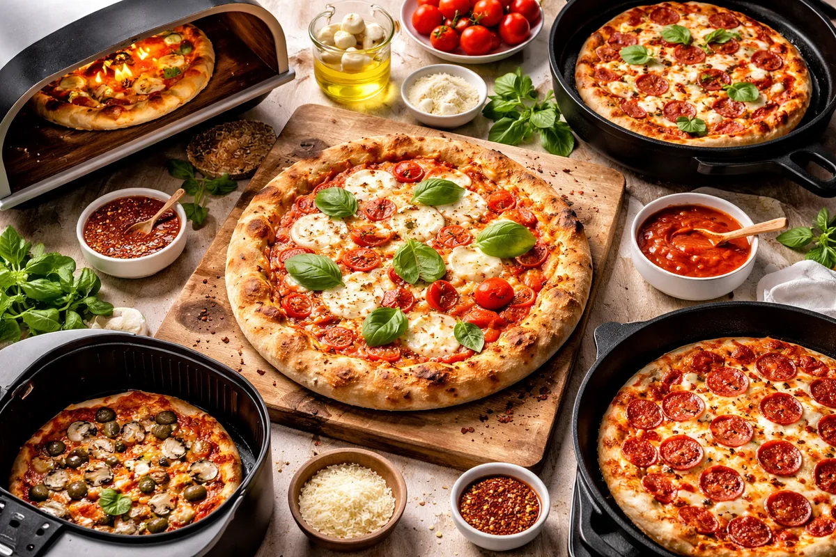 Comment préparer une pizza maison avec des méthodes de cuisson variées